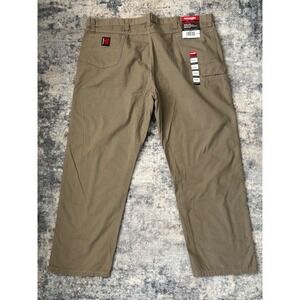 New Wrangler Riggs Workwear Men's Technician Pants Brown Khaki Relaxed Fit 46x30